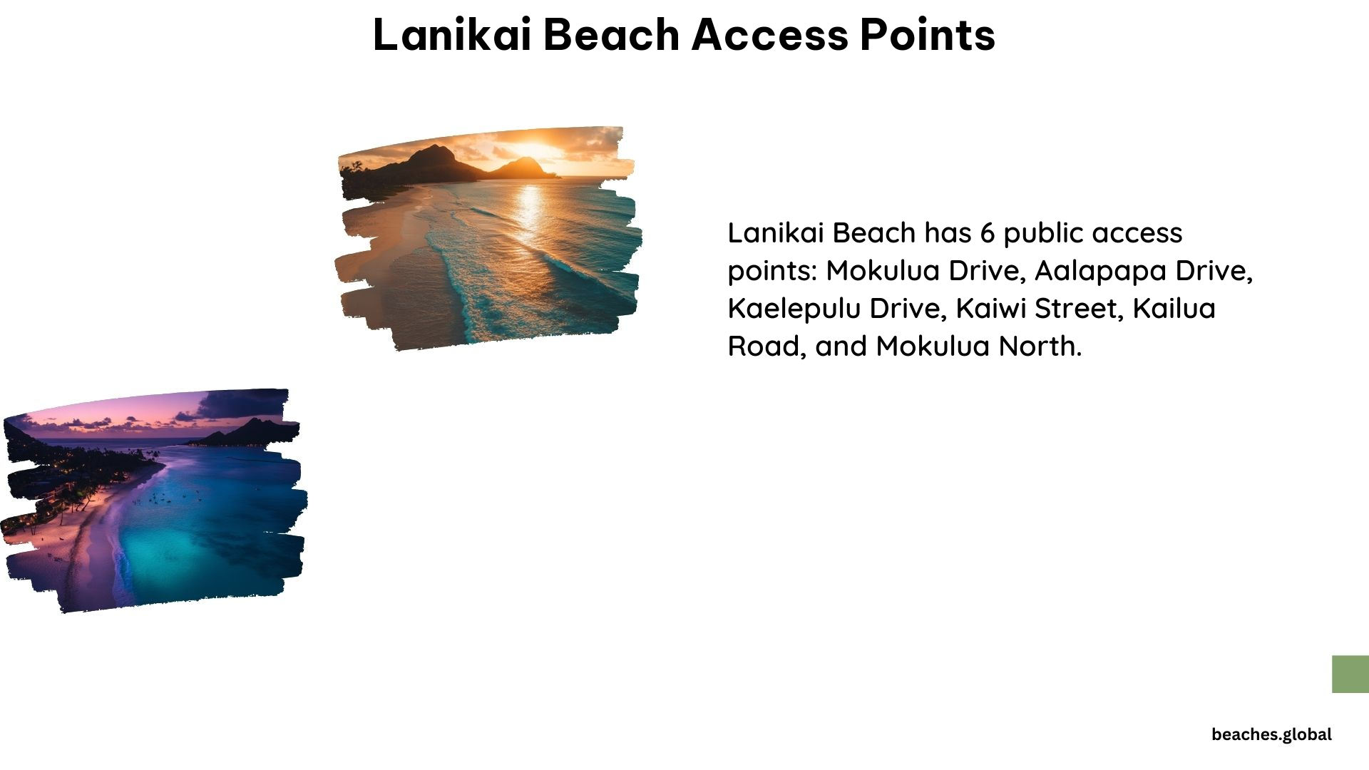 Lanikai Beach Access Points