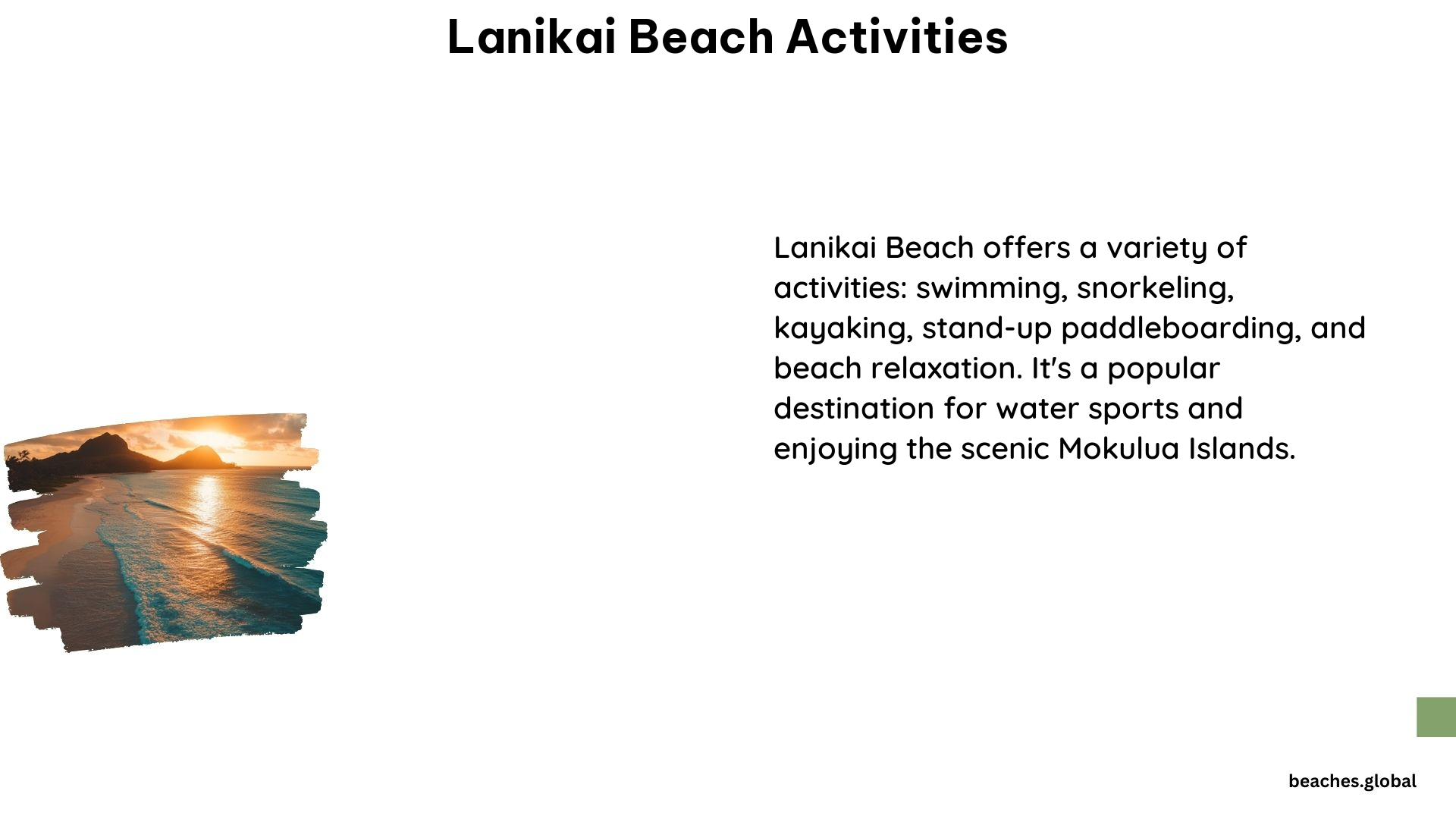 Lanikai Beach Activities