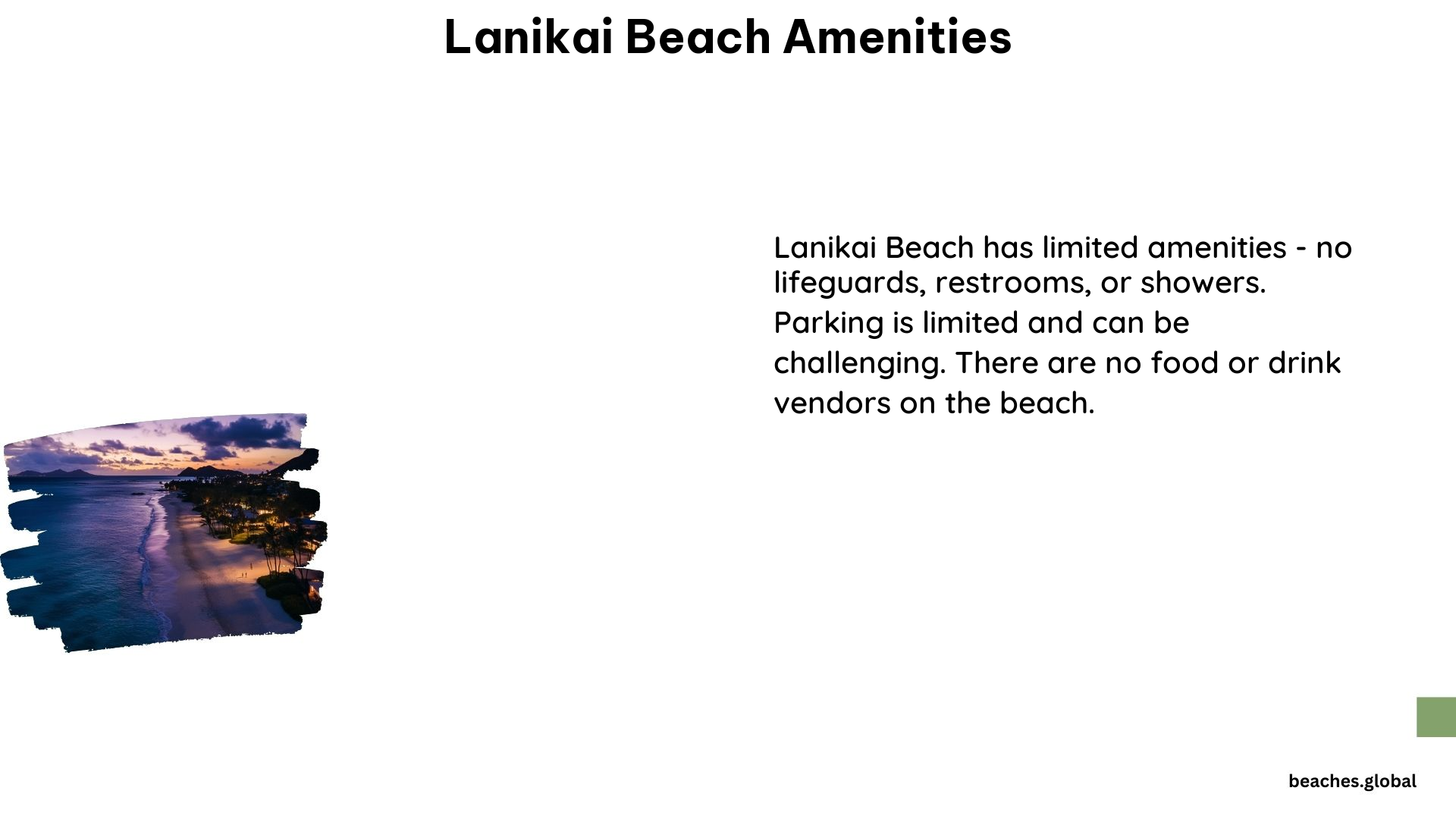 Lanikai Beach Amenities