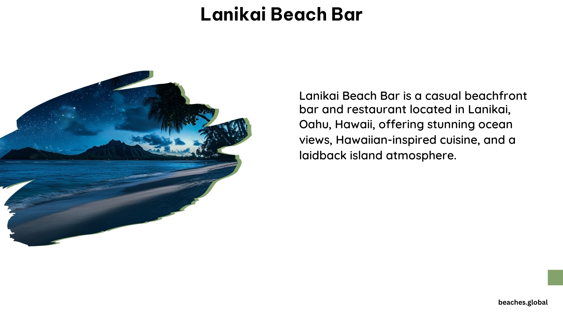 Lanikai Beach Bar