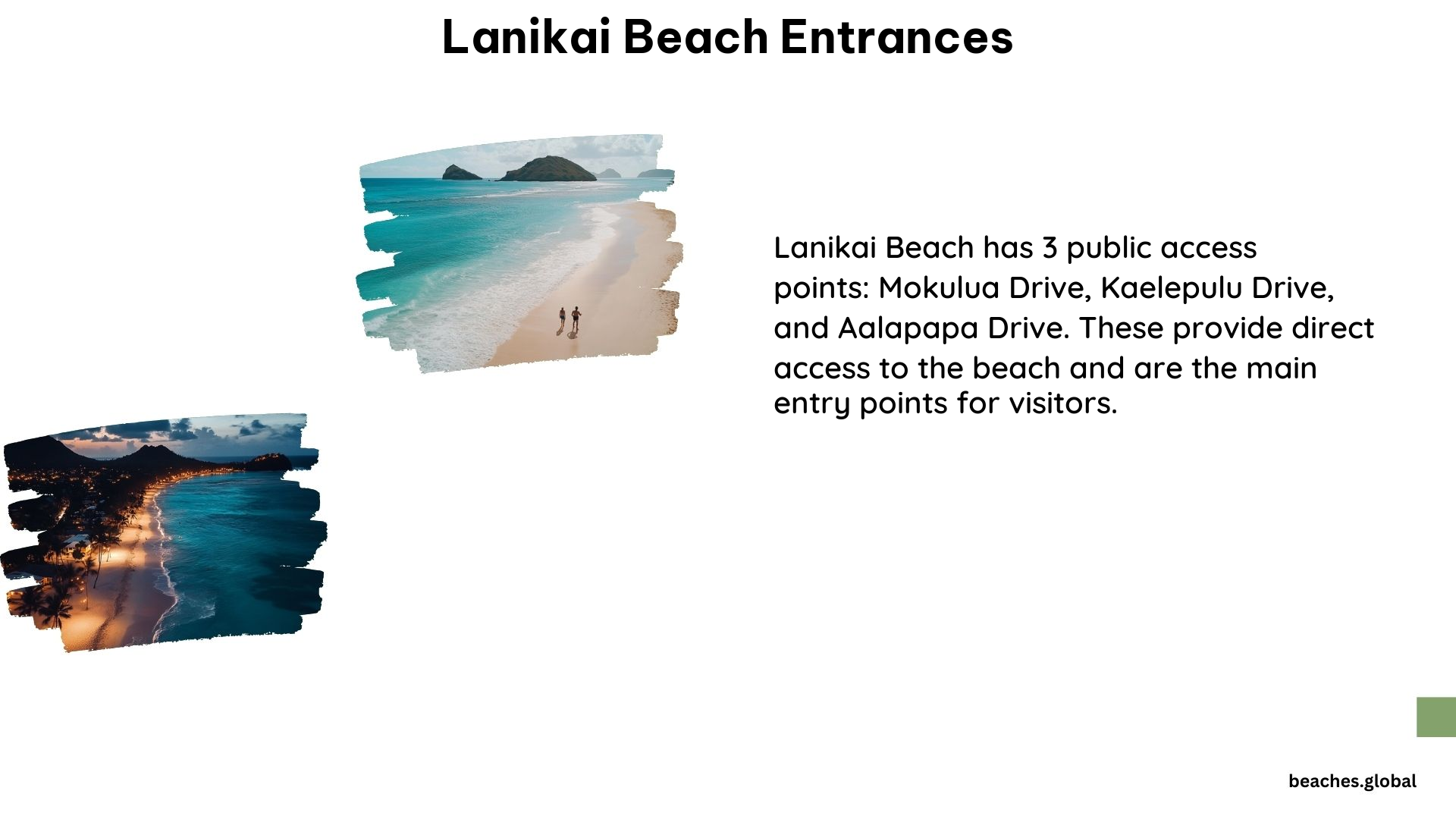 Lanikai Beach Entrances