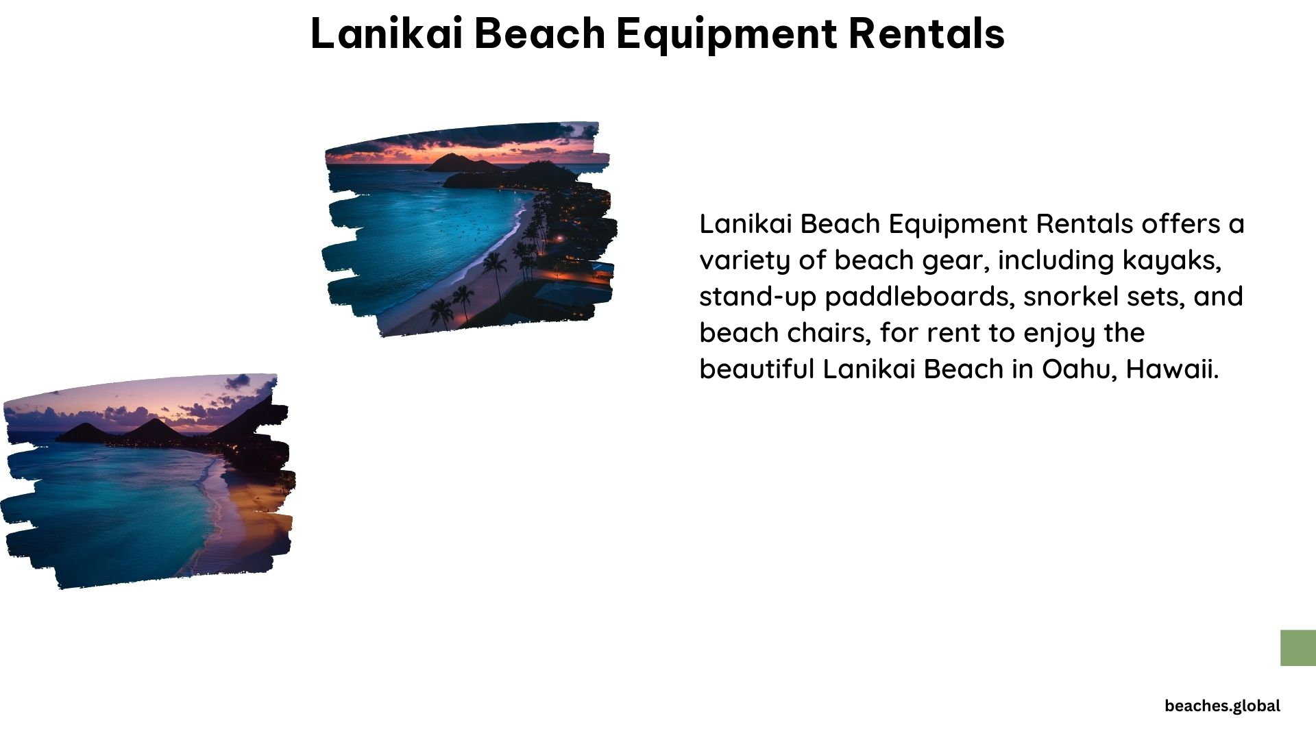 Lanikai Beach Equipment Rentals