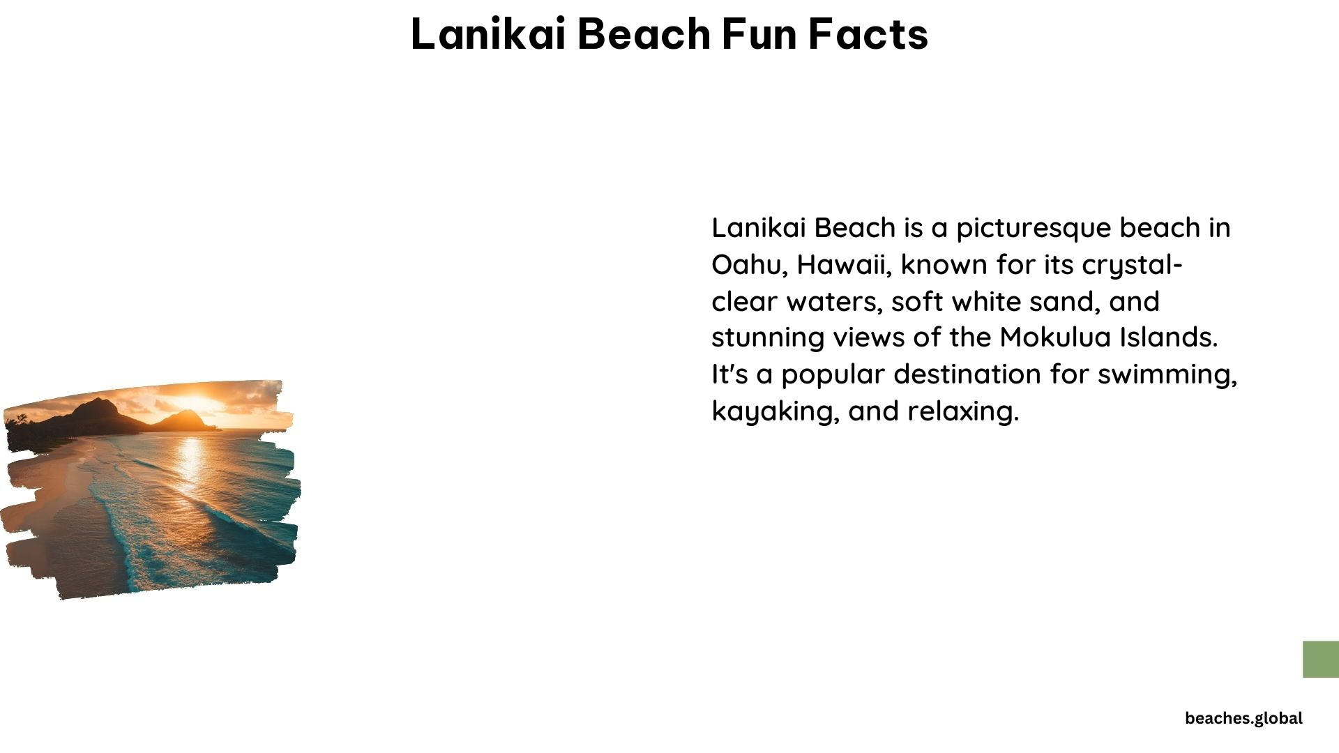 Lanikai Beach Fun Facts