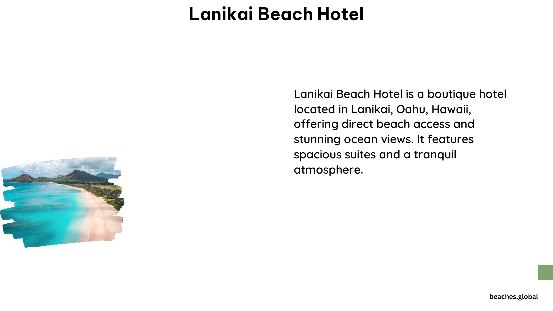 Lanikai Beach Hotel