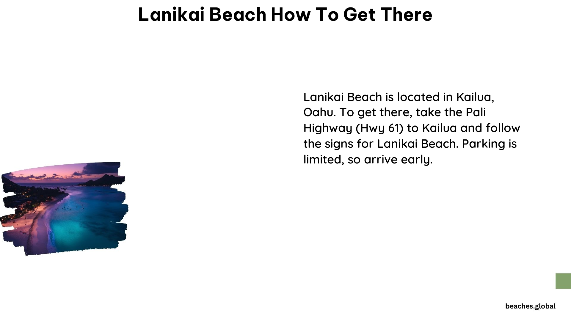 Lanikai Beach How to Get There