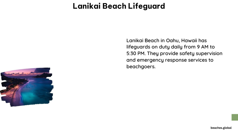 Lanikai Beach Lifeguard