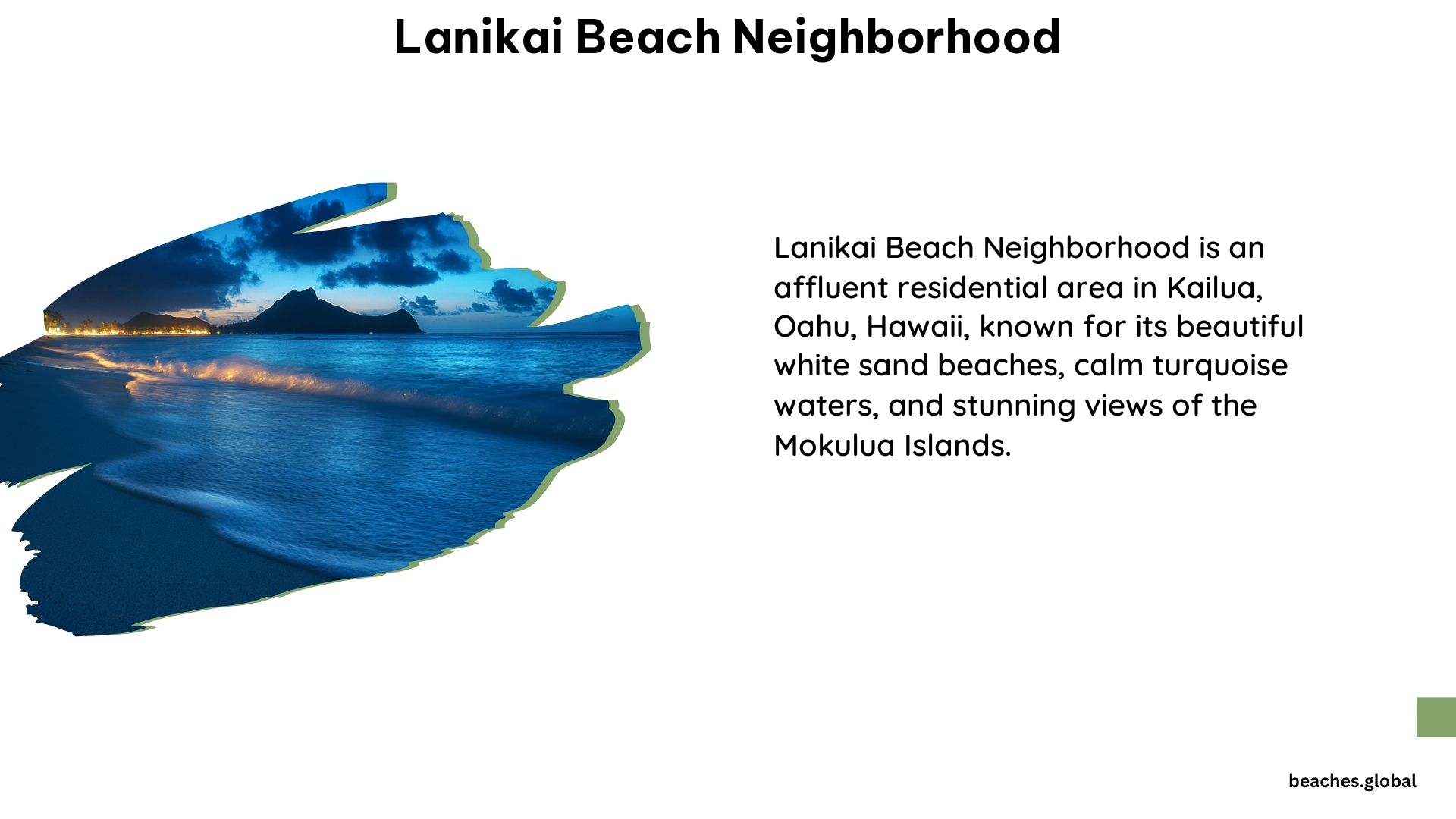 Lanikai Beach Neighborhood