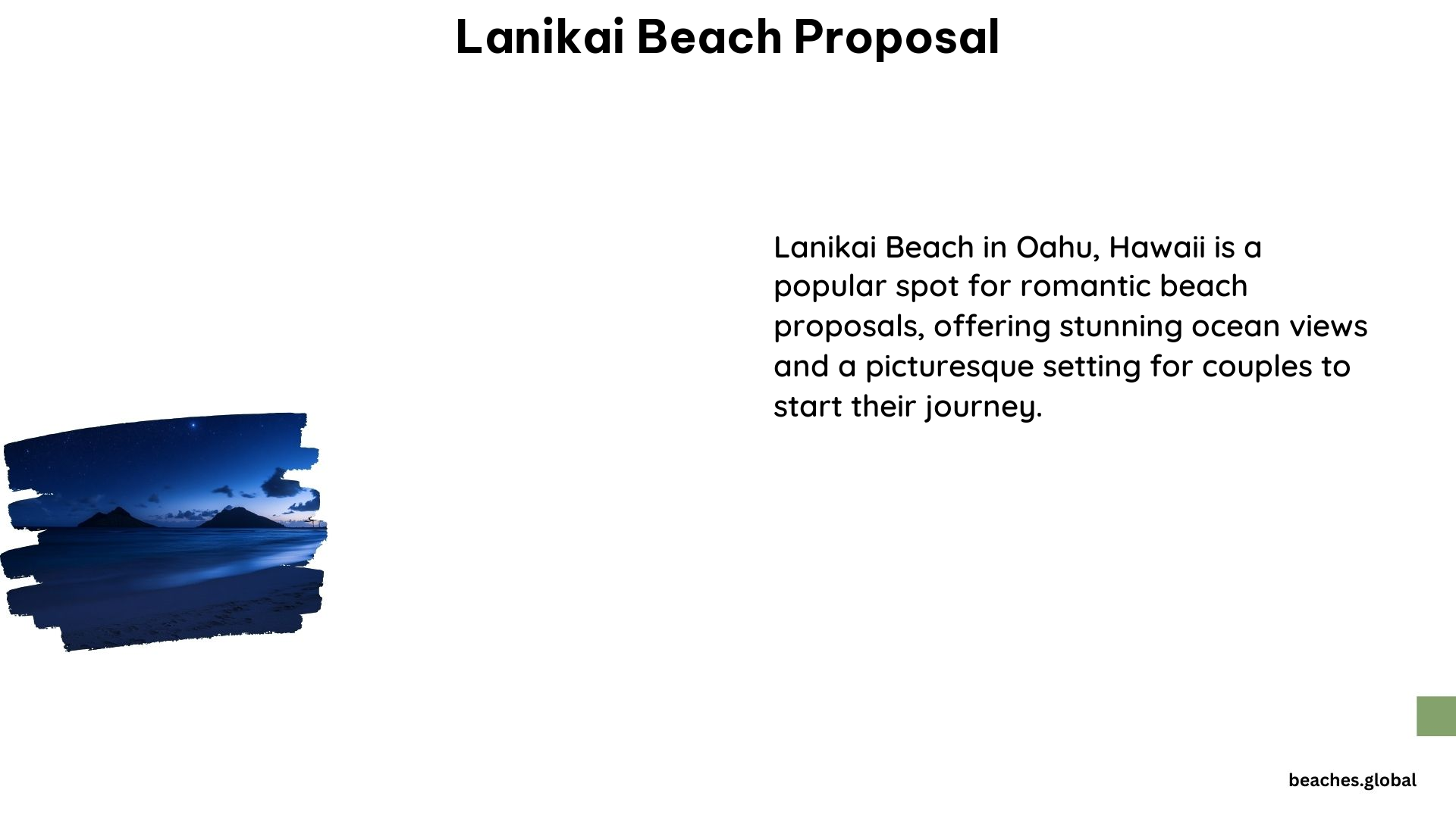 Lanikai Beach Proposal