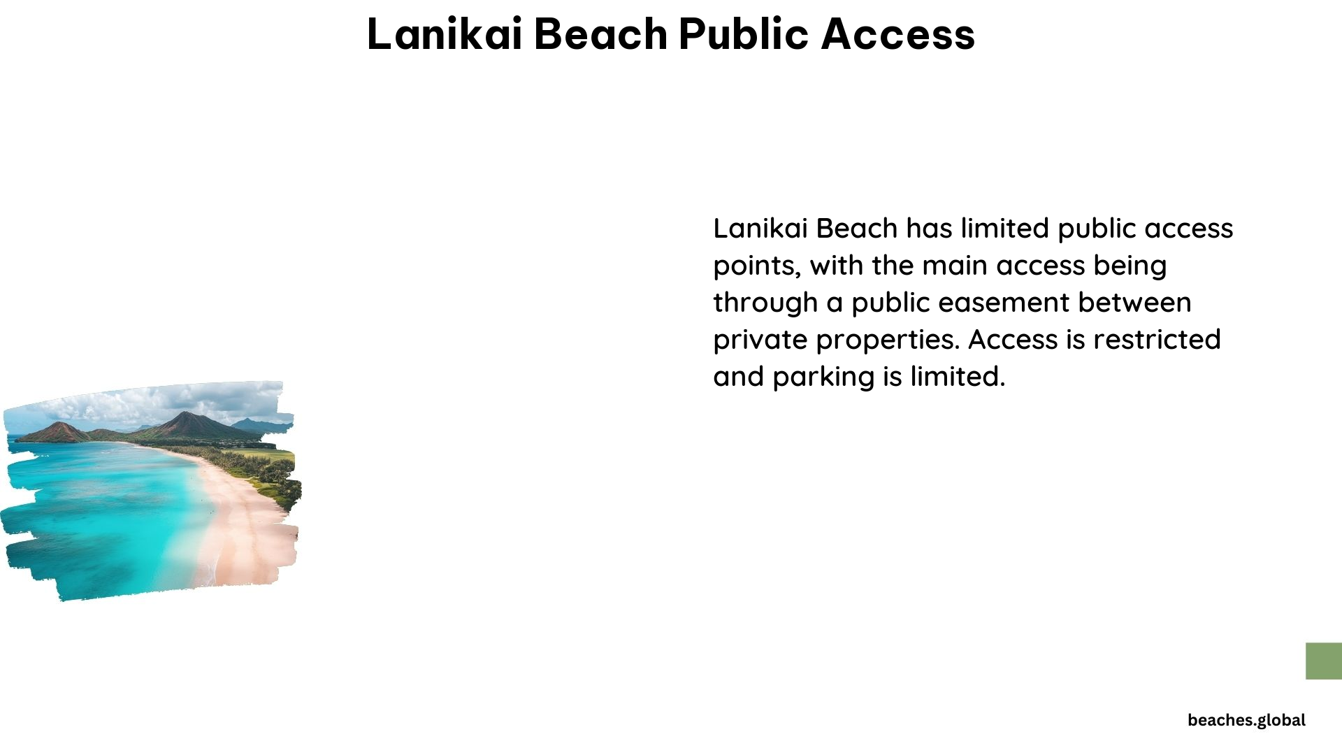 Lanikai Beach Public Access