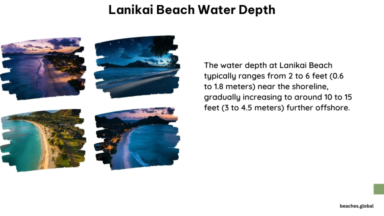 Lanikai Beach Water Depth