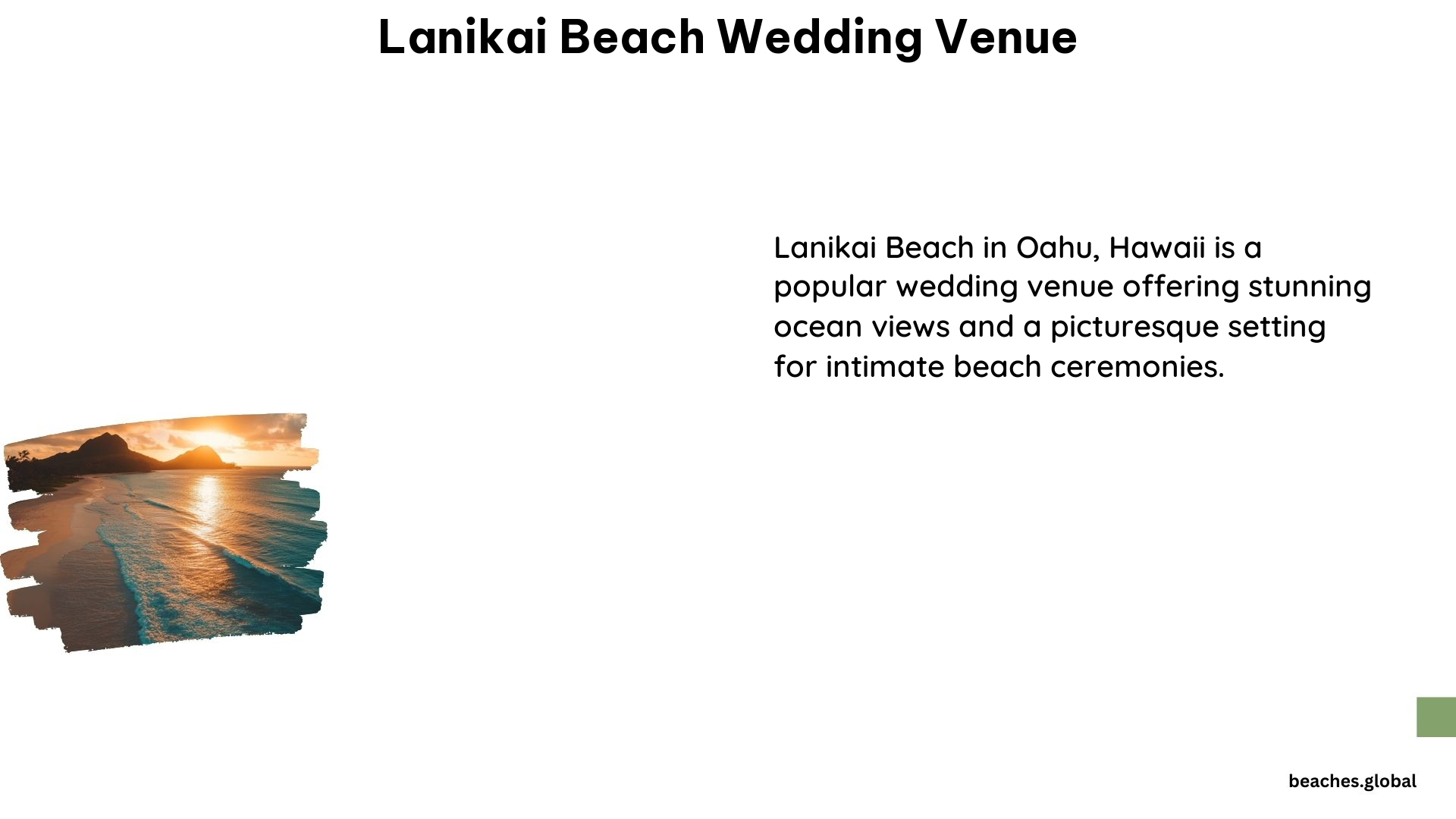 Lanikai Beach Wedding Venue