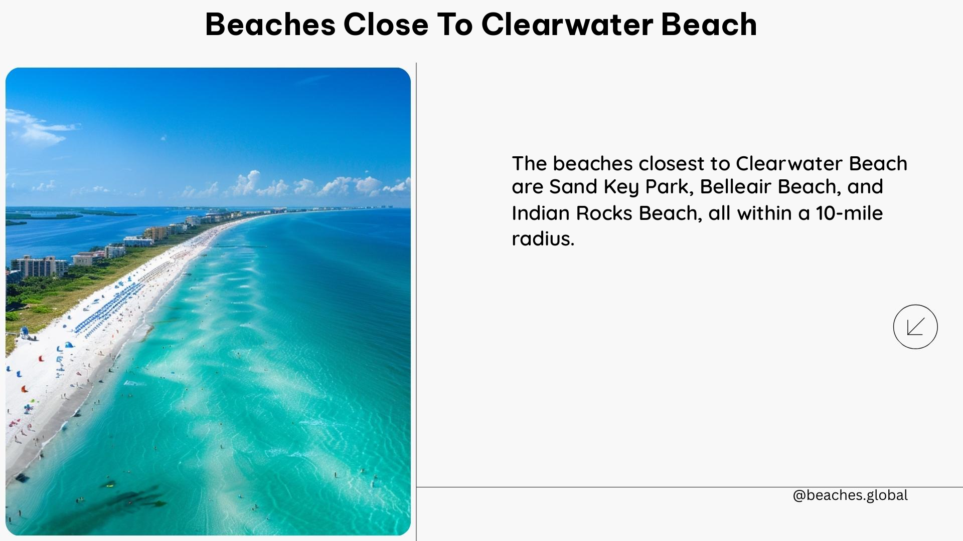 beaches close to clearwater beach