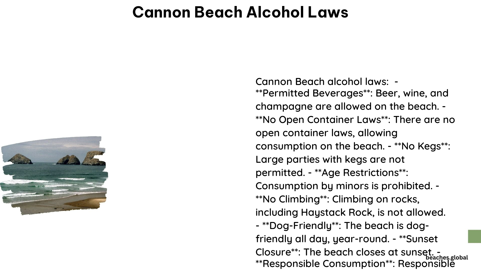 cannon beach alcohol laws 1