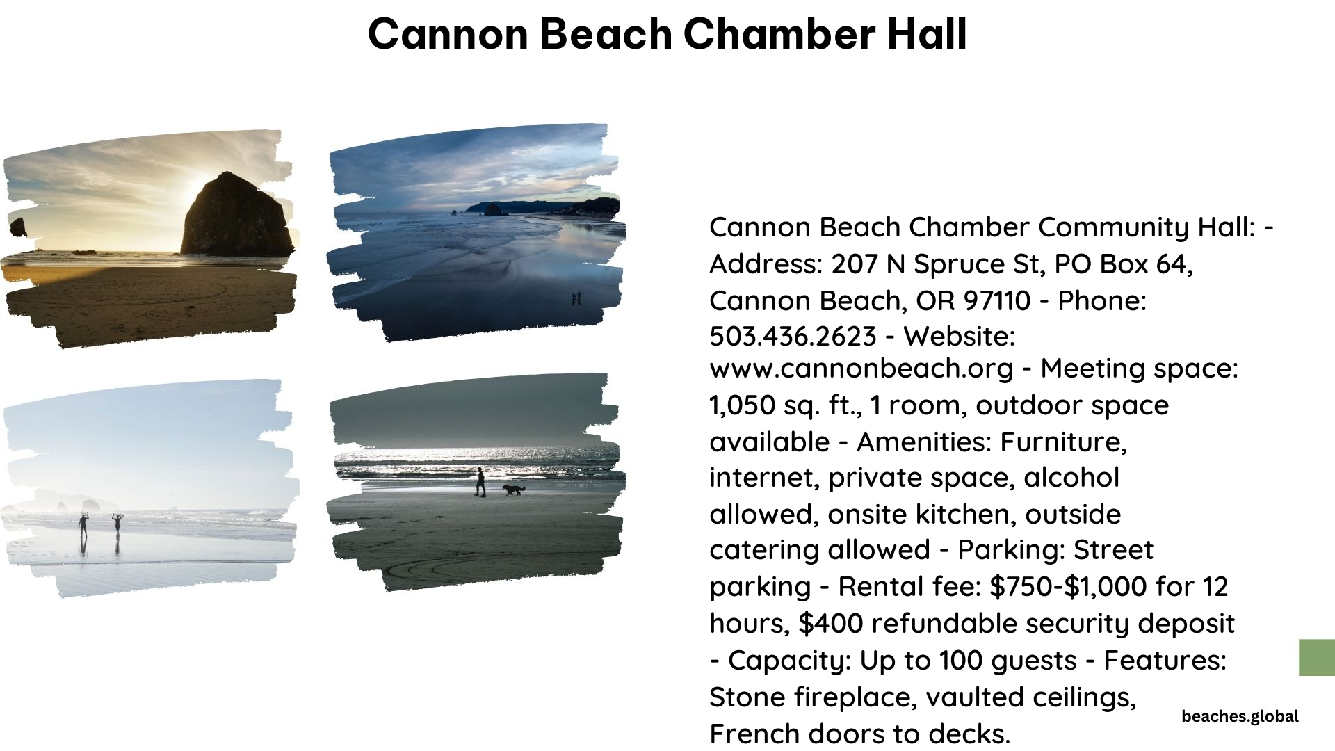 cannon beach chamber hall 1