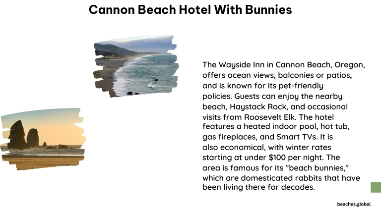 cannon beach hotel with bunnies 1