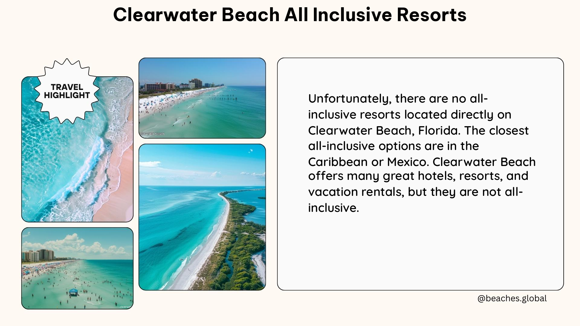 clearwater beach all inclusive resorts