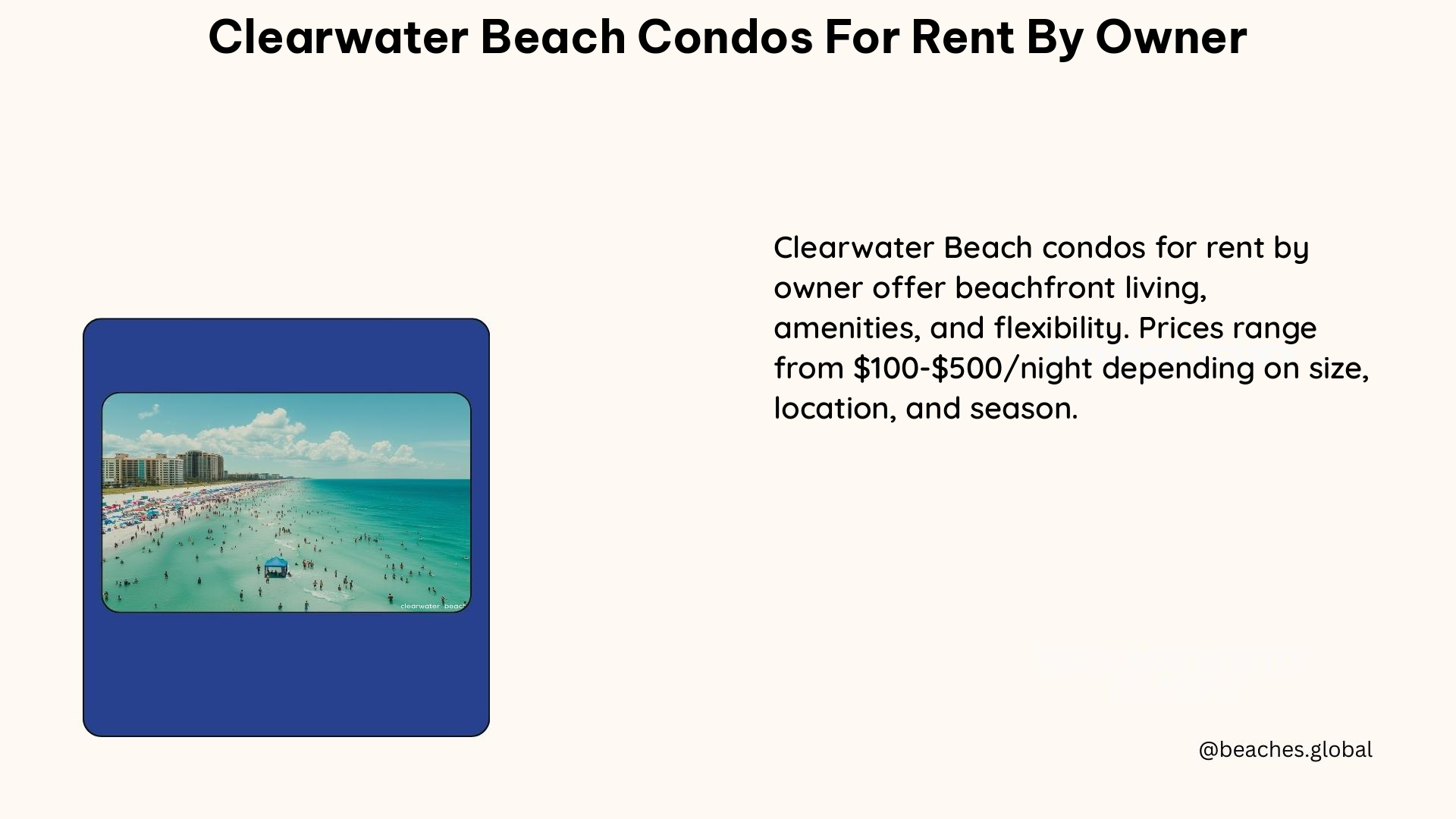 clearwater beach condos for rent by owner