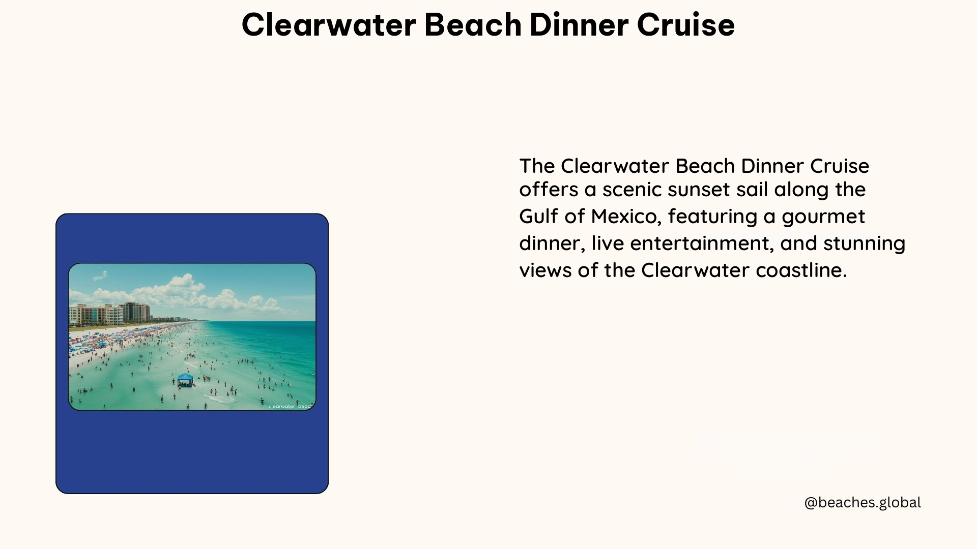 clearwater beach dinner cruise