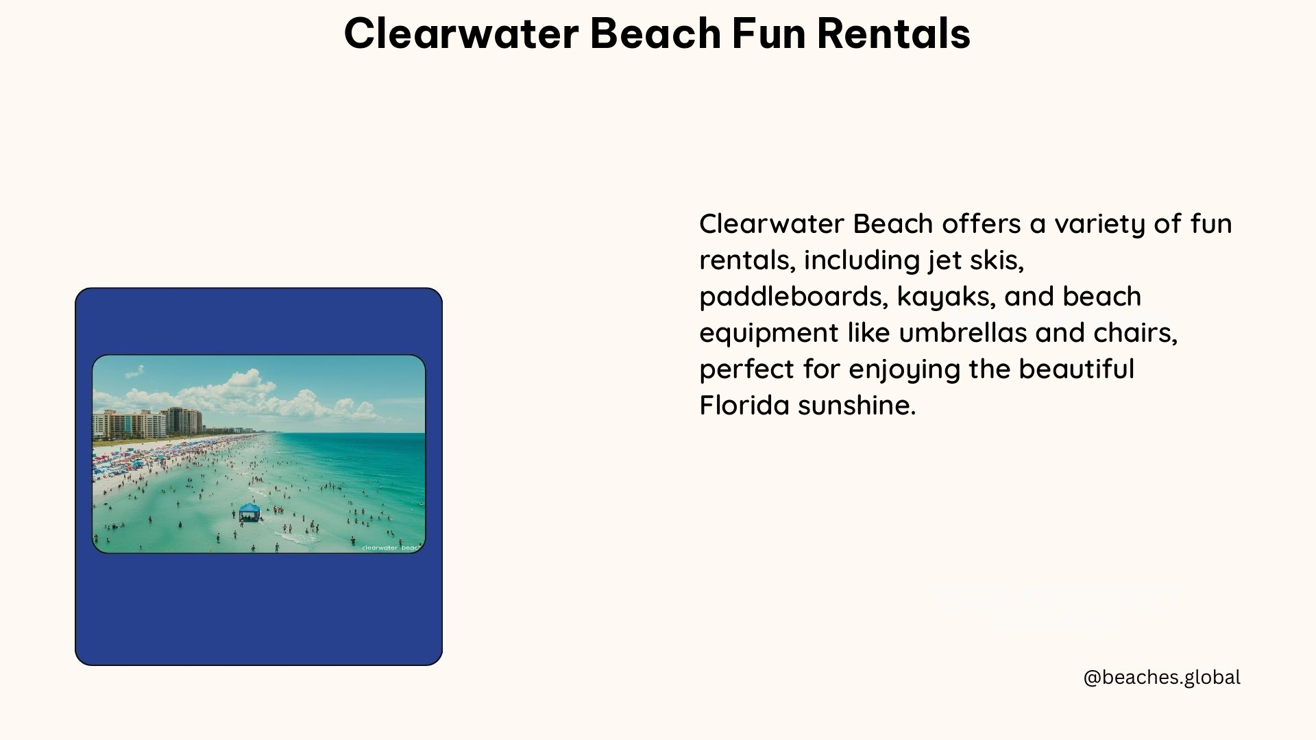 clearwater beach fun rentals