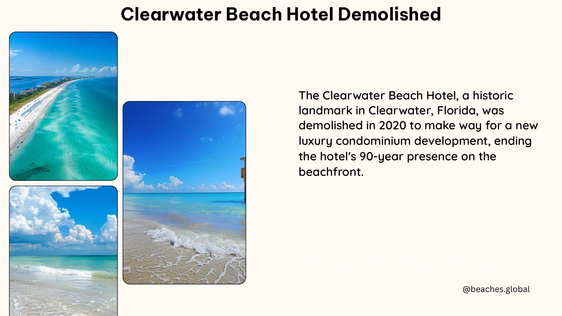 clearwater beach hotel demolished