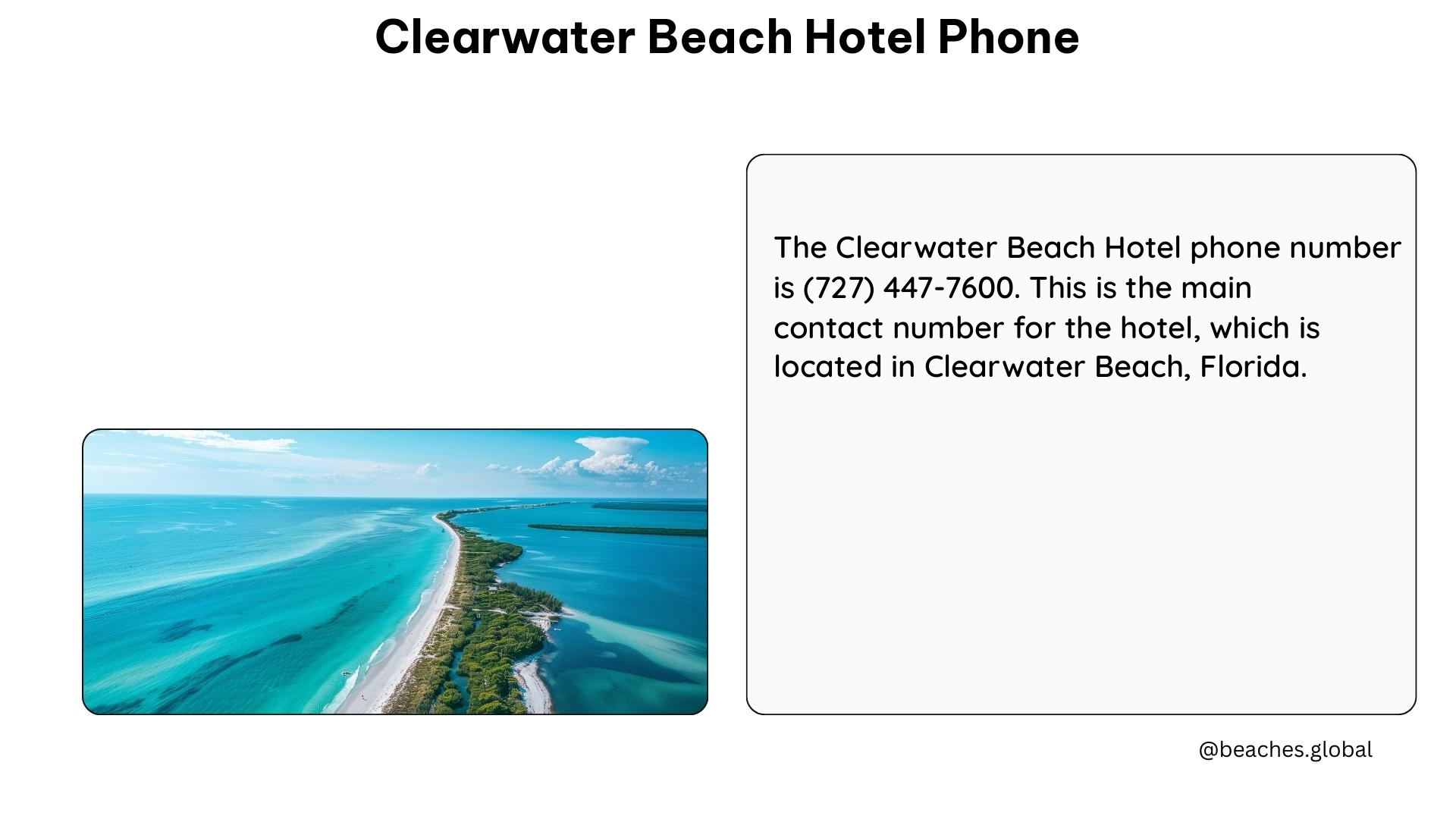 clearwater beach hotel phone