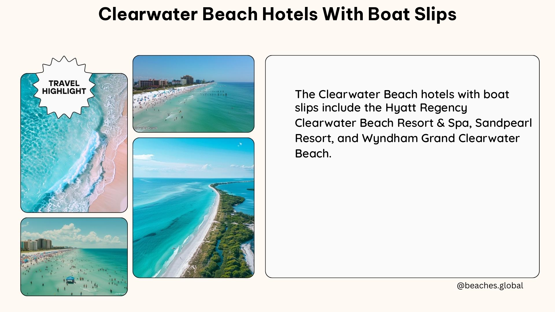 clearwater beach hotels with boat slips