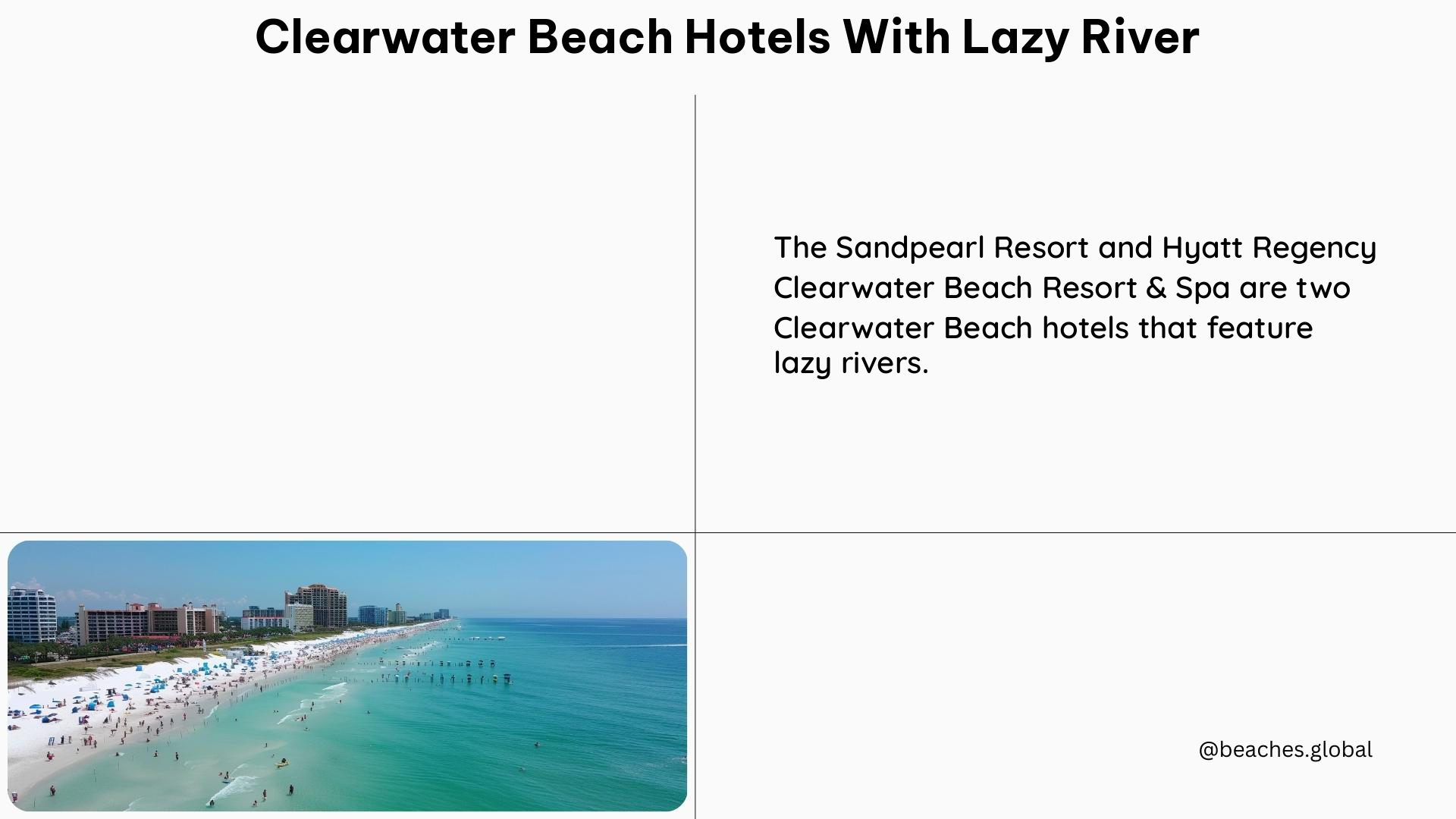 clearwater beach hotels with lazy river