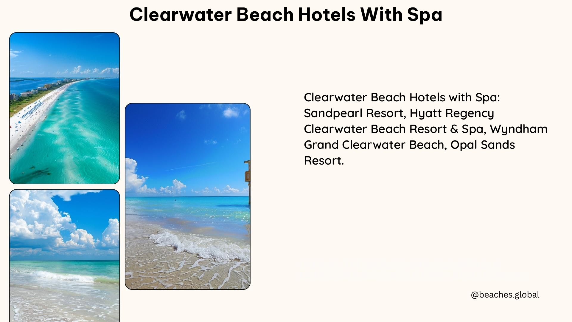 clearwater beach hotels with spa