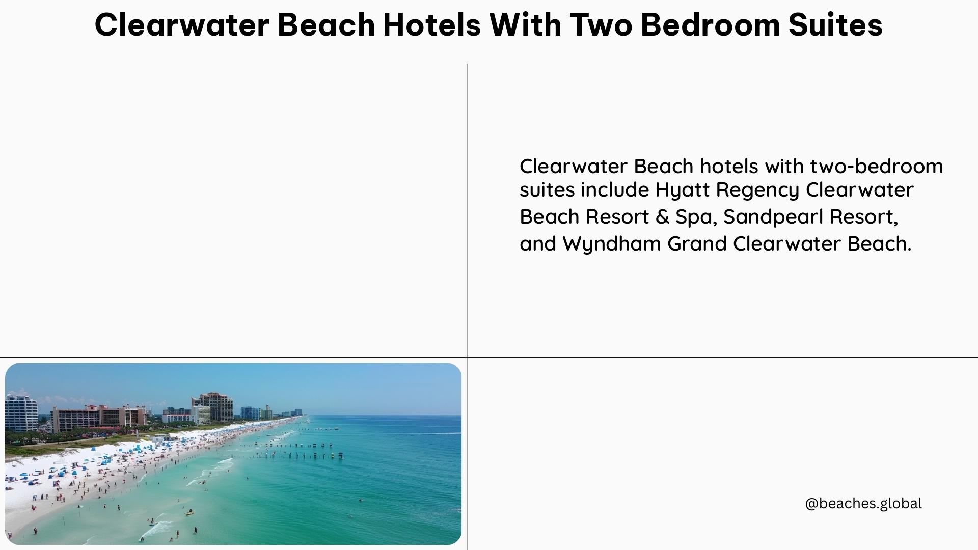 clearwater beach hotels with two bedroom suites