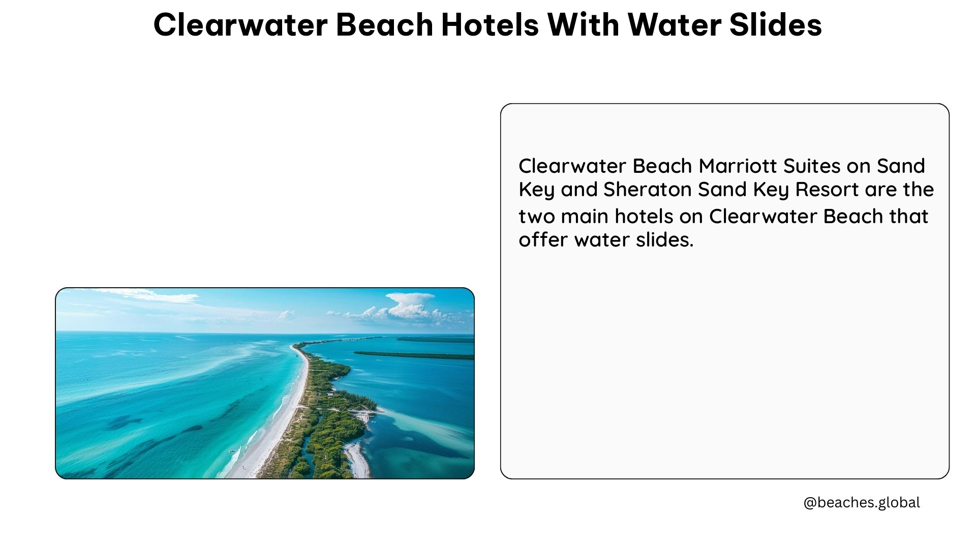 clearwater beach hotels with water slides