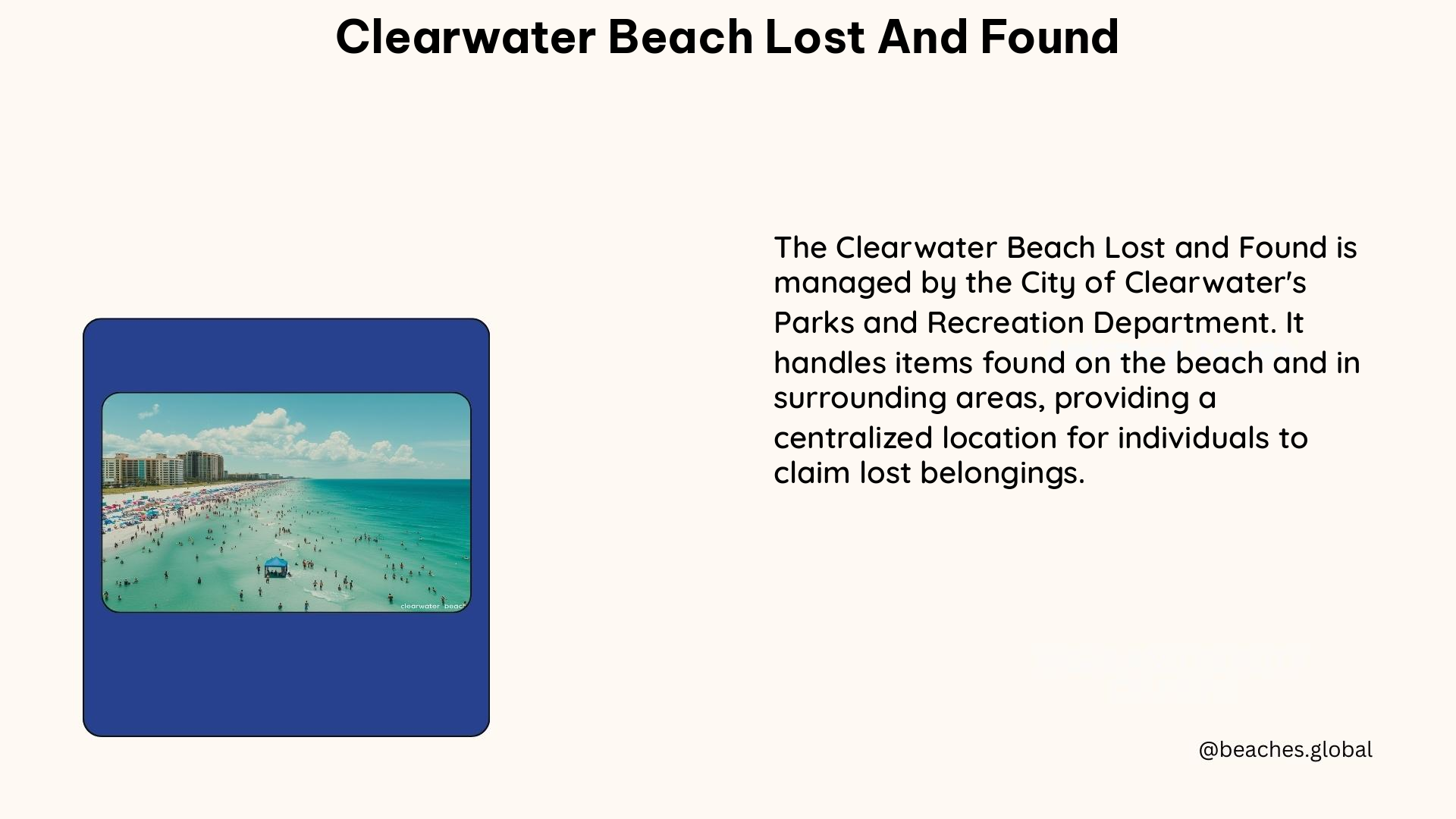 clearwater beach lost and found