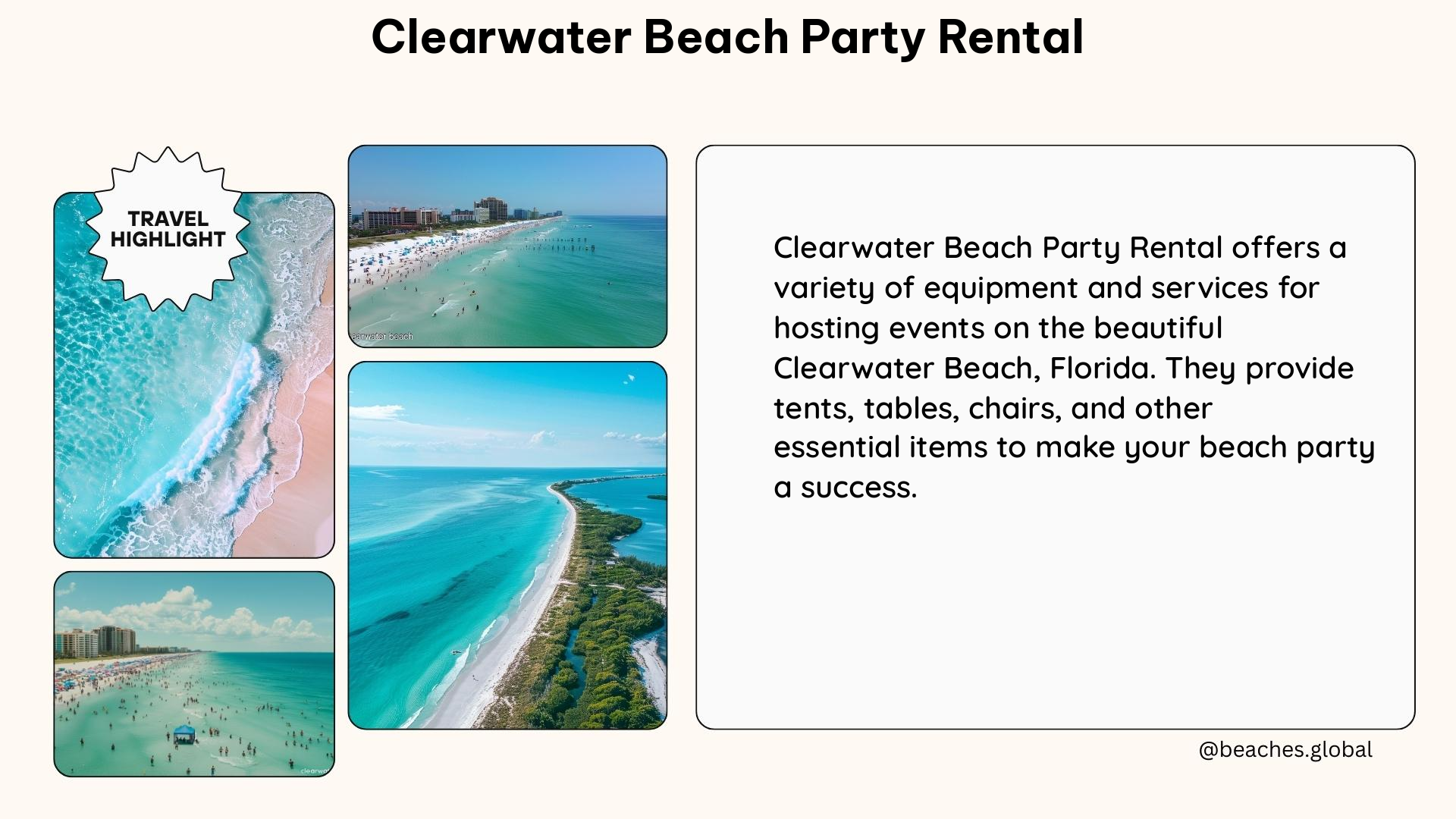 clearwater beach party rental