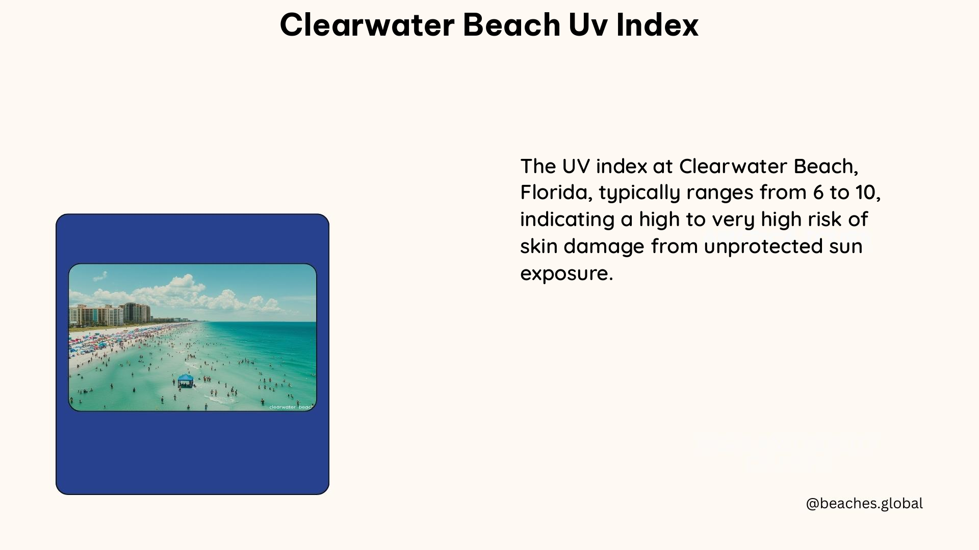 clearwater beach uv index