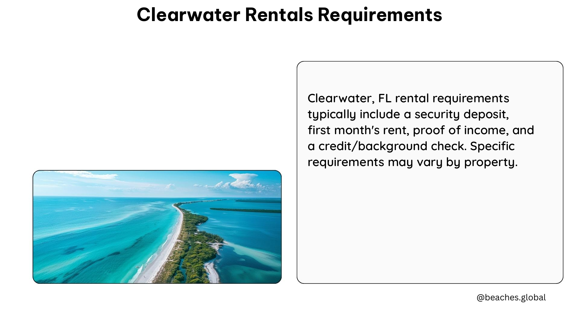 clearwater rentals requirements