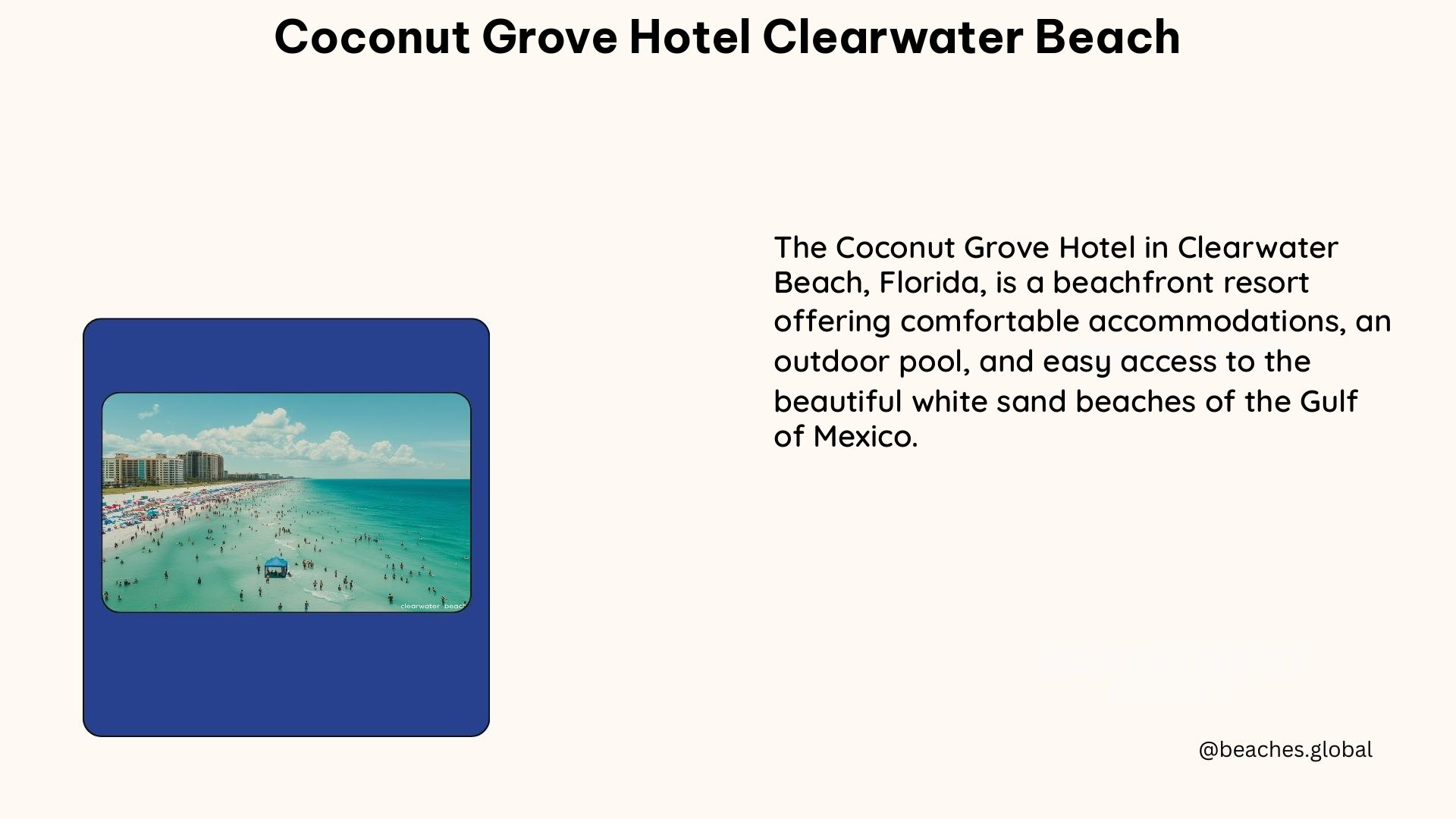 coconut grove hotel clearwater beach