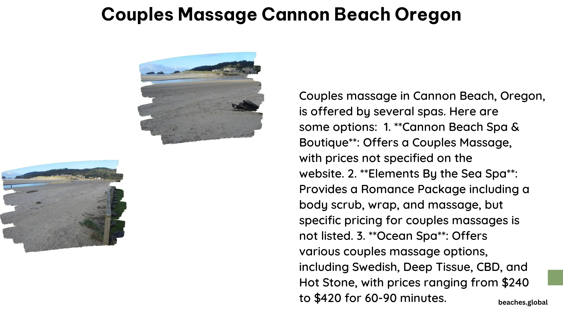 couples massage cannon beach oregon