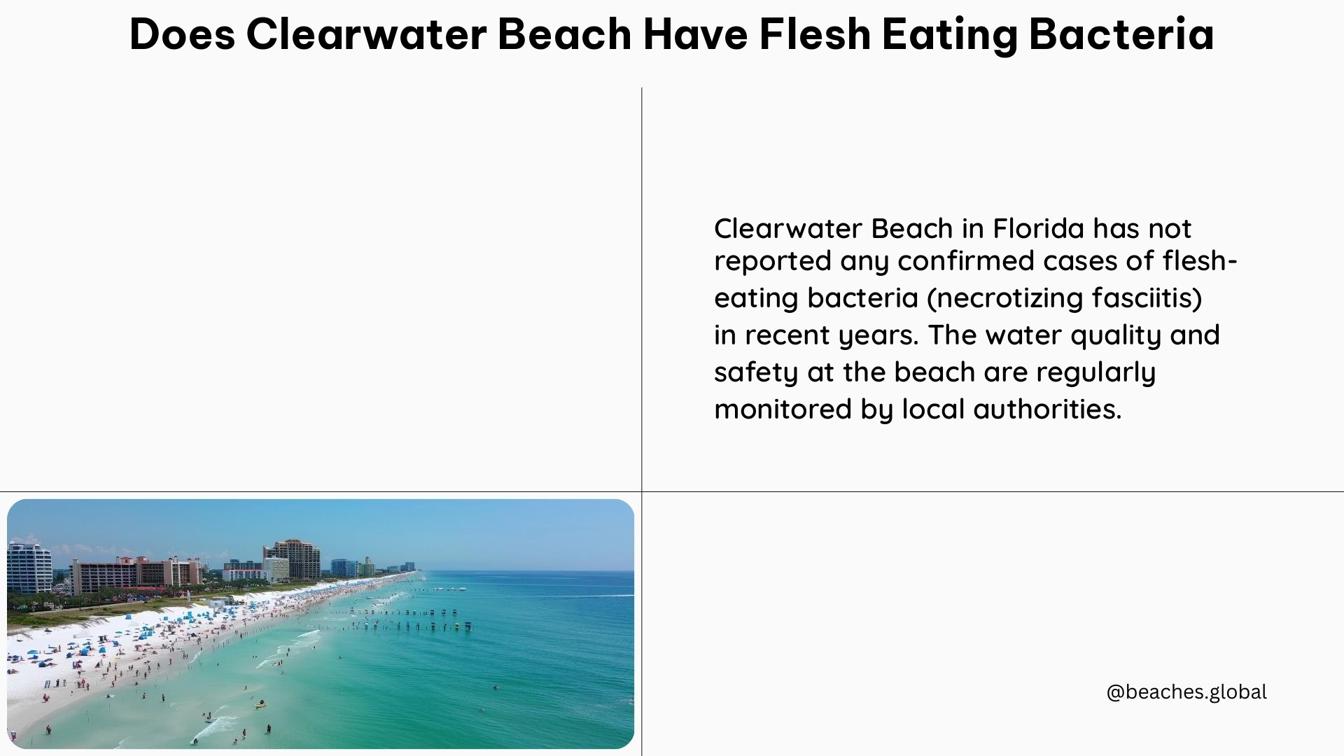 does clearwater beach have flesh eating bacteria