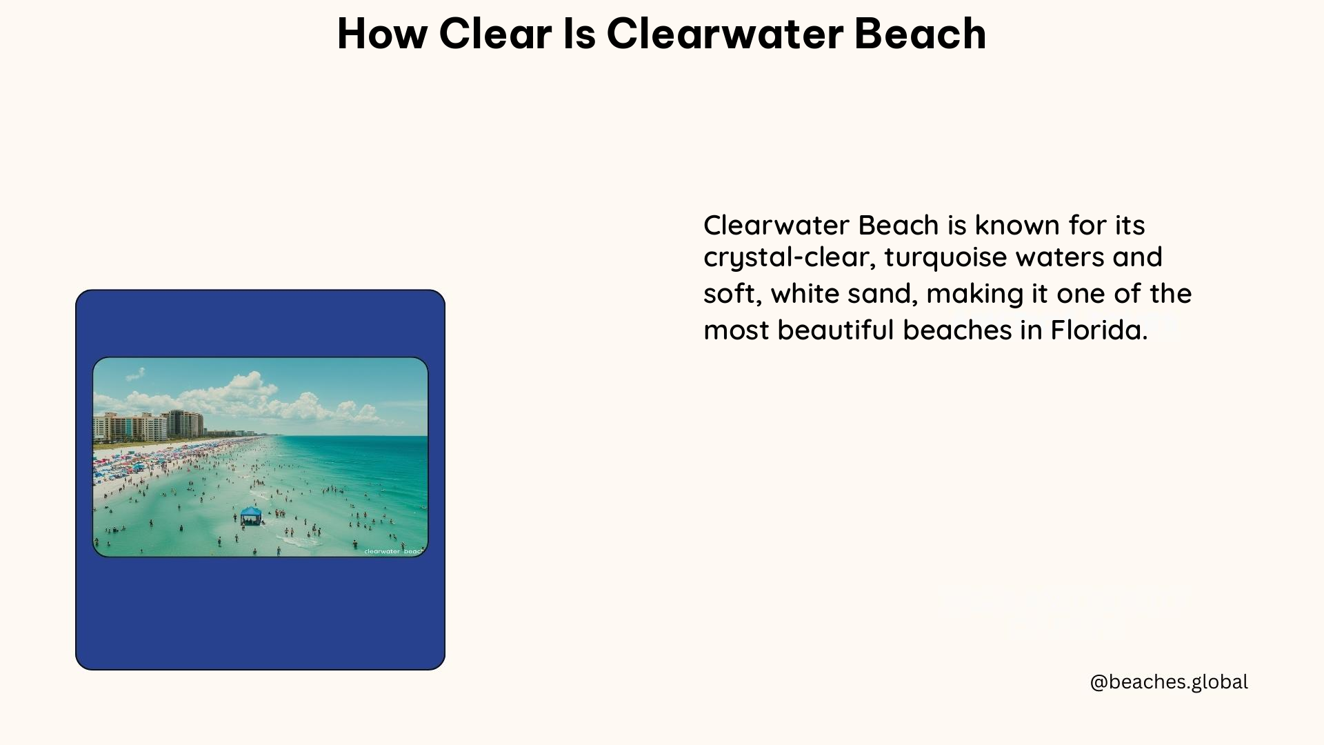 how clear is clearwater beach