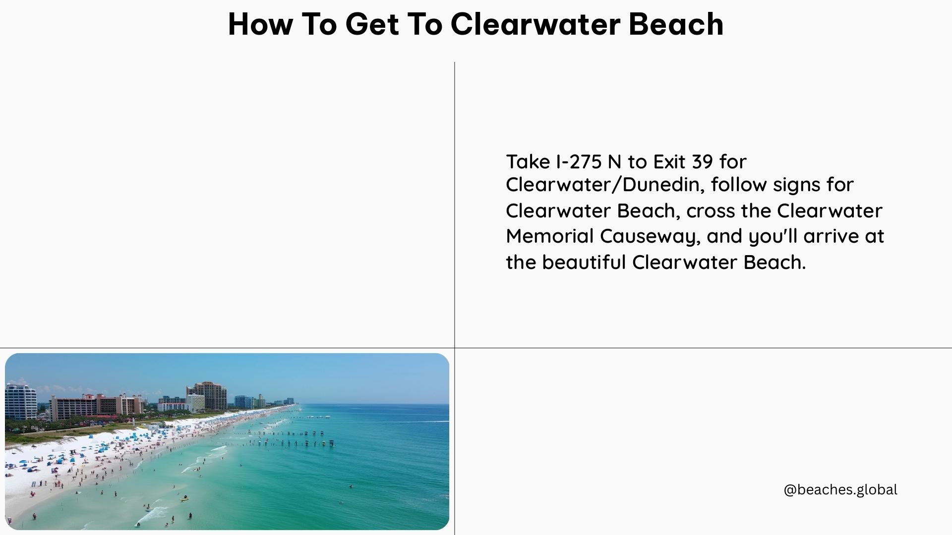 how to get to clearwater beach