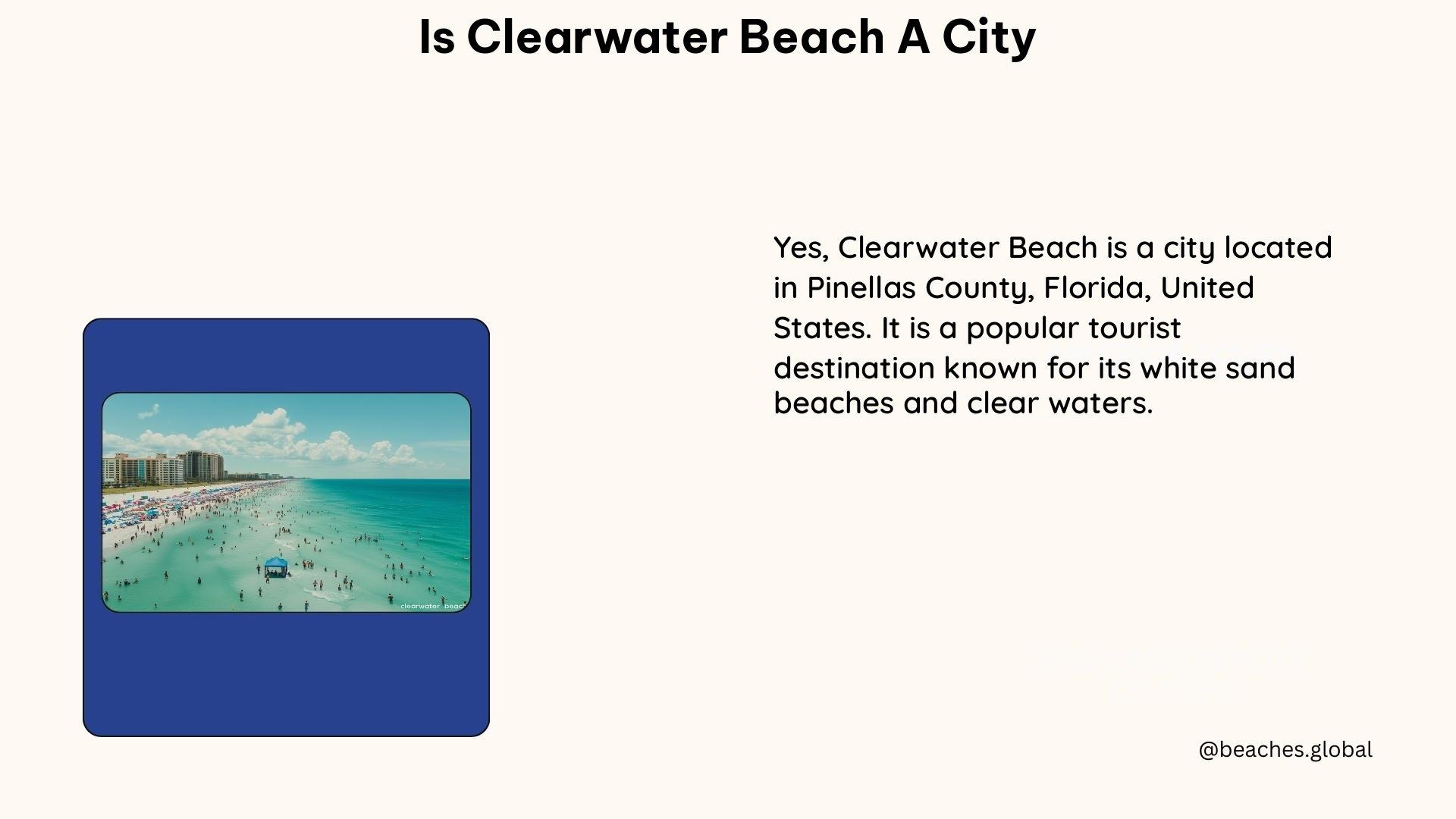 is clearwater beach a city