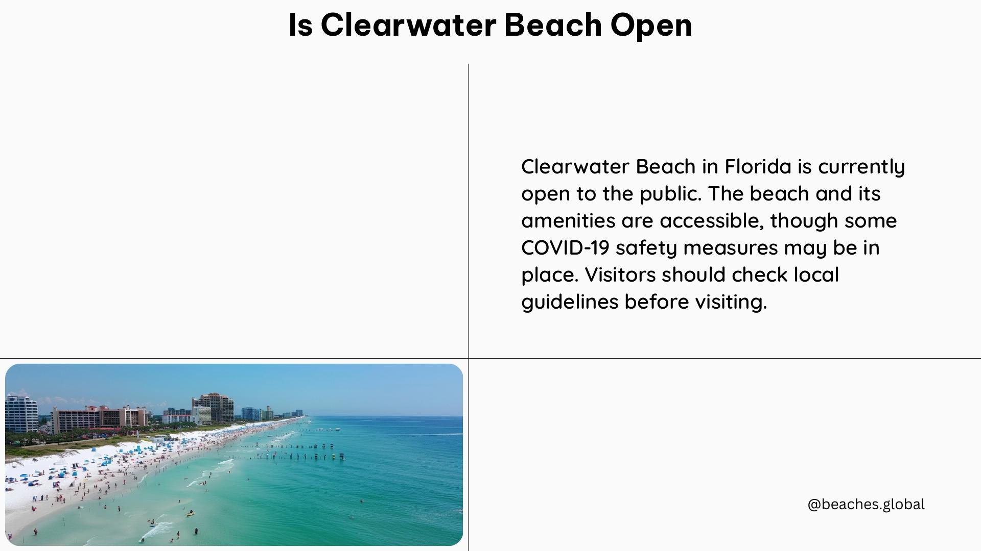 is clearwater beach open