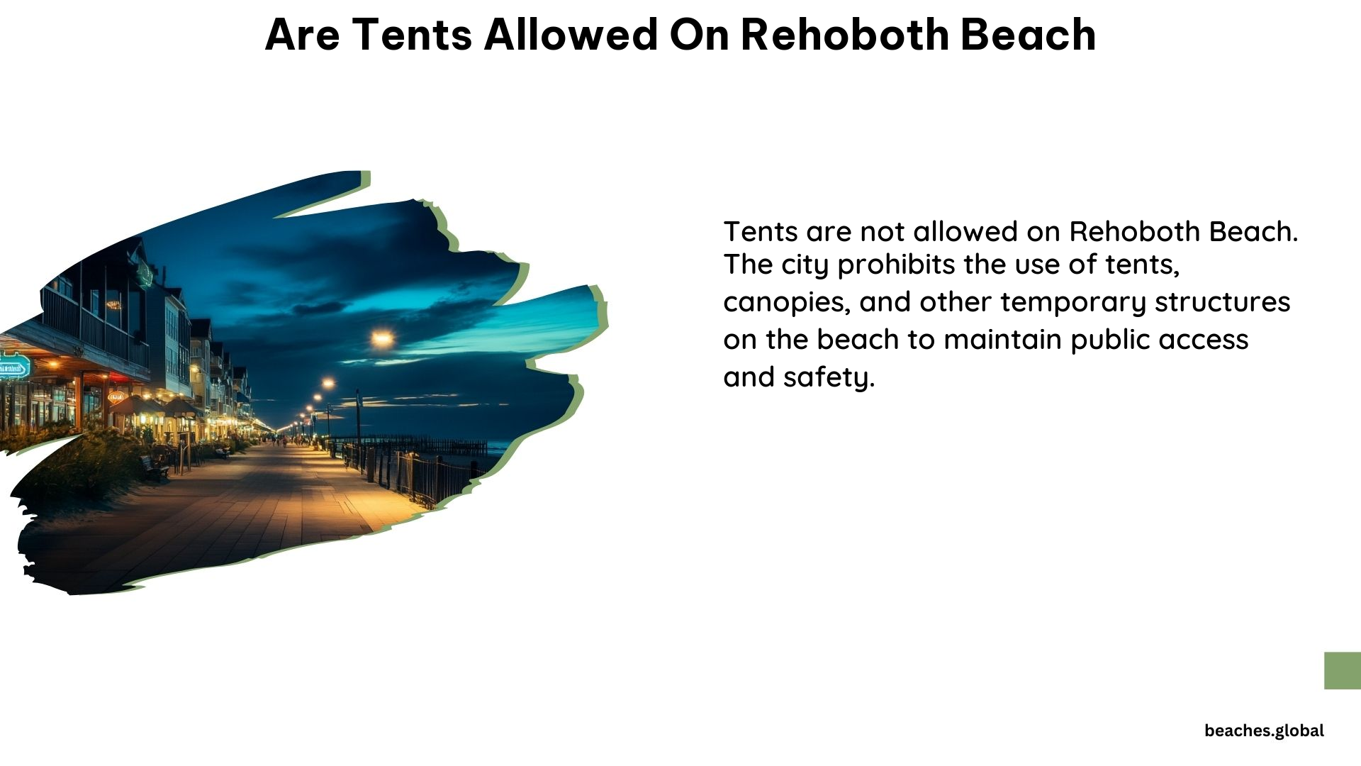 Are Tents Allowed on Rehoboth Beach