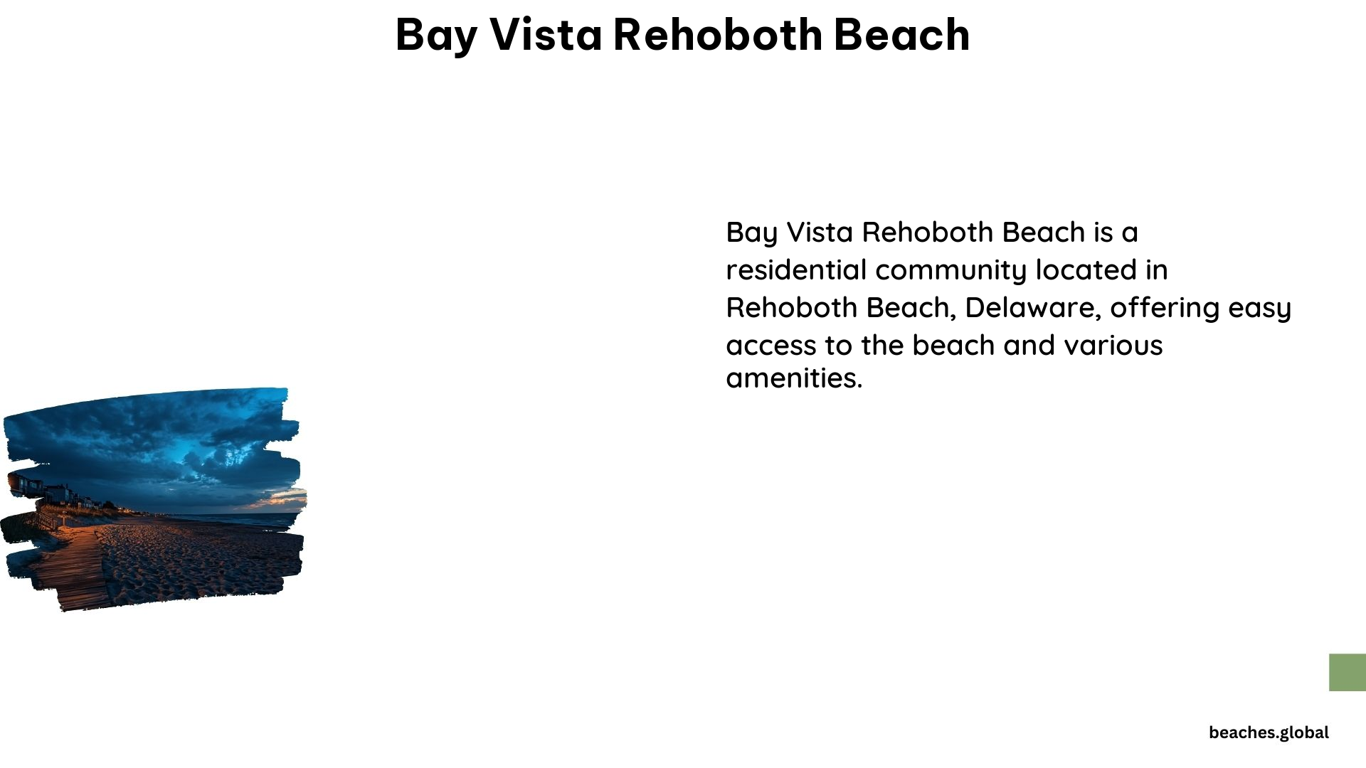 Bay Vista Rehoboth Beach