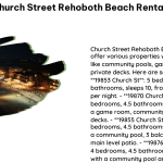 Church Street Rehoboth Beach Rentals