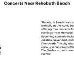 Concerts Near Rehoboth Beach