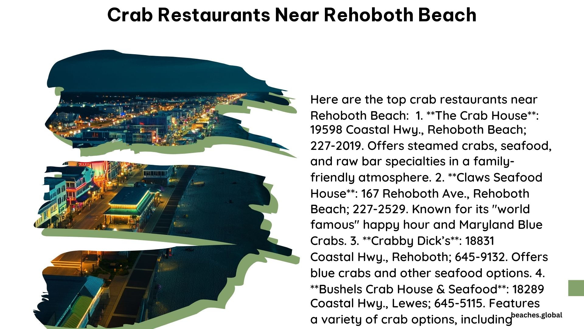 Crab Restaurants Near Rehoboth Beach