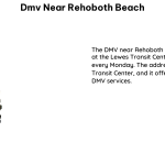 DMV Near Rehoboth Beach