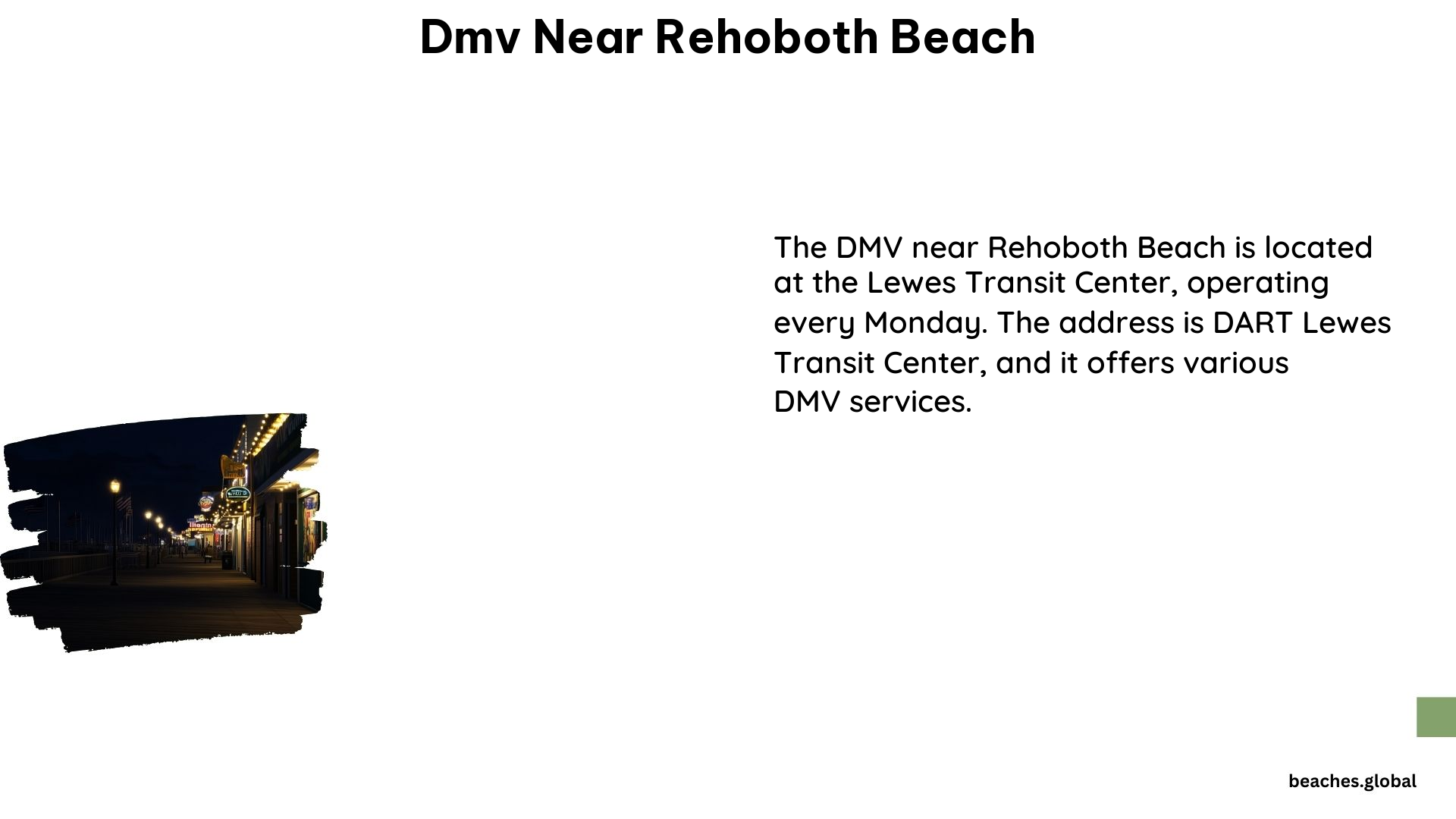 DMV Near Rehoboth Beach