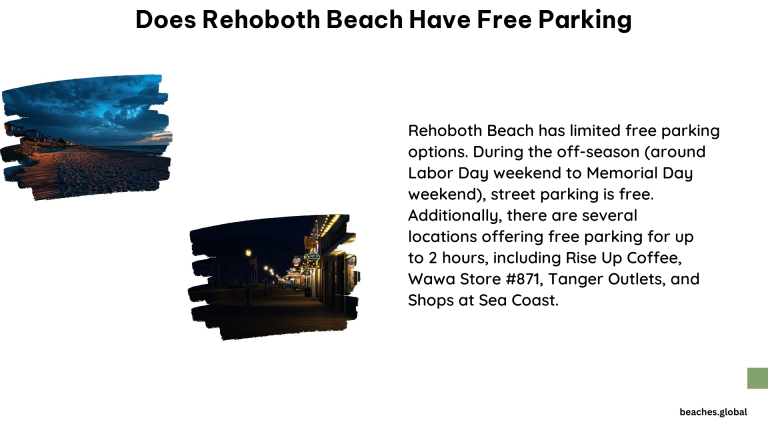 Does Rehoboth Beach Have Free Parking