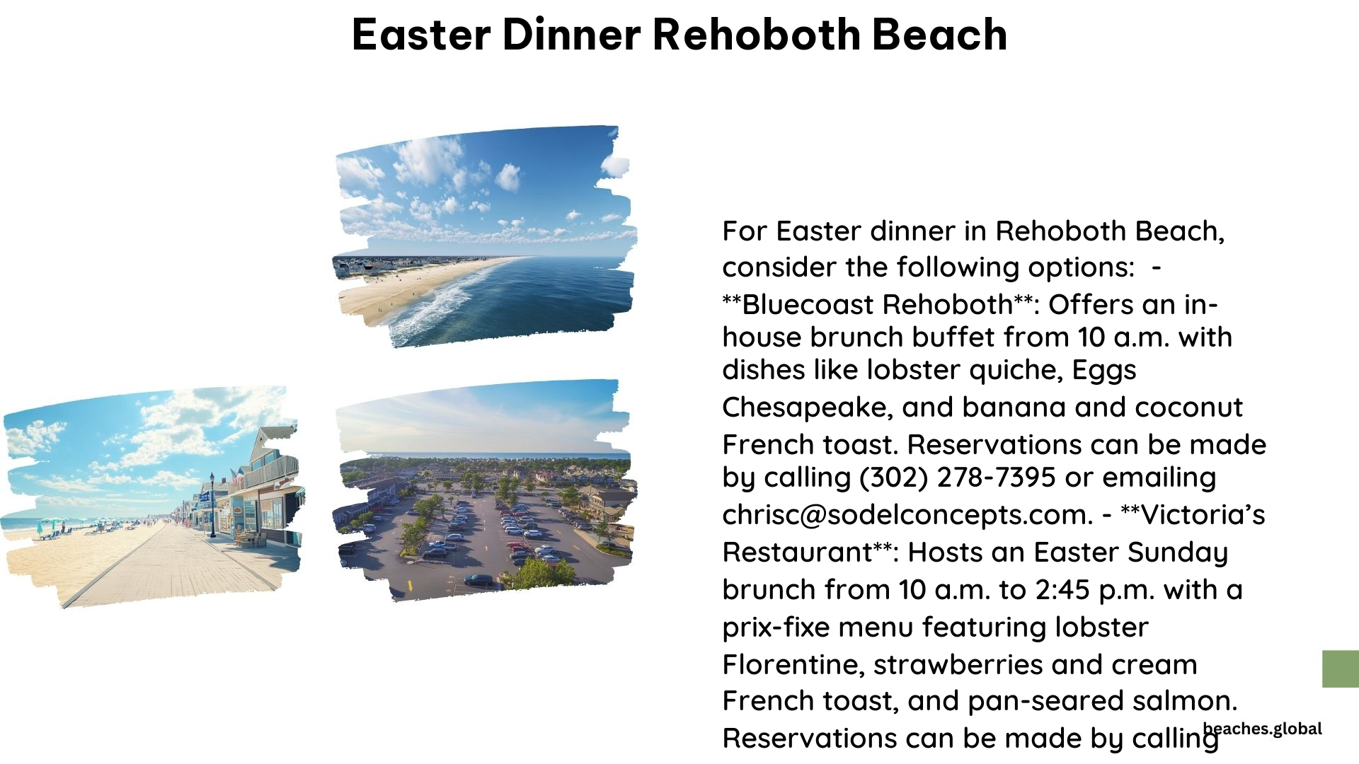 Easter Dinner Rehoboth Beach